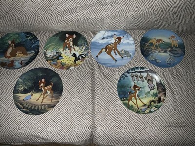 Knowles Disney Bambi Collector Plates Set of 6 1992