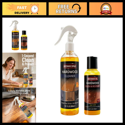Furniture Polish Kit Wood Cleaner Spray & Care Oil for Wood Furniture