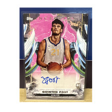 Topps 2024-25 Inception Rookie Autograph Quinten Post #RA-QP Warriors