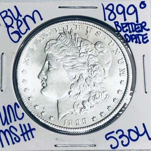 1899 O BU UNCIRCULATED MORGAN SILVER DOLLAR AUTHENTIC U.S.MINT FREESHIPPING 5304
