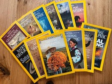 Lot 12 Vintage National Geographic Magazine Random Pick 1970- 2005 NO DUPLICATES