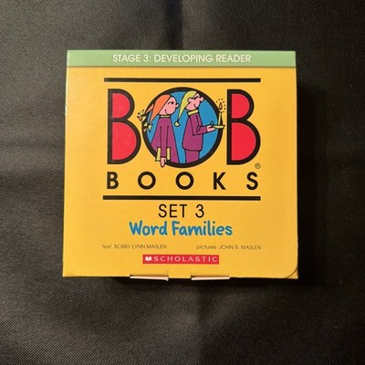 Bob Books: Set 3 Word Families Box Set Stage 3: Developing Reader Phonics Age 4+