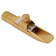 New Saxophone Mouthpiece Brass Frosted Gold Plated Bb Tenor Saxophone Mouthpiece