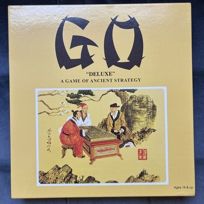 Go Deluxe - A Game of Ancient Oriental Strategy - Wood Board Game 1982 Hansen