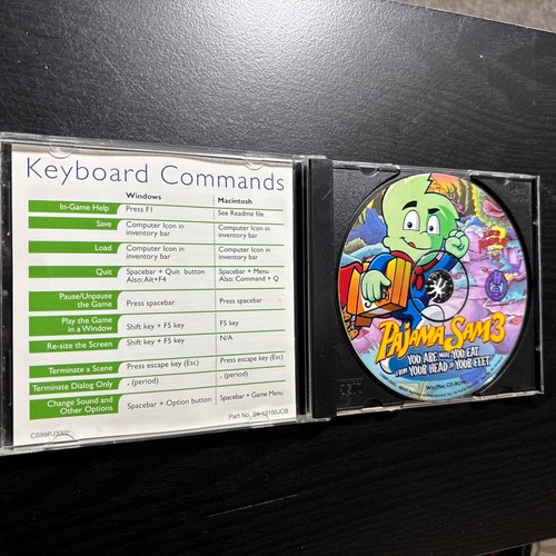 Pajama Sam 3 CD ROM You Are What You Eat from Your Head to Your Feet PC/Mac 2000 - Picture 4 of 4