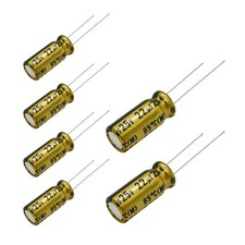 6 pcs Nichicon FG Capacitors 25V 22uf Audio Grade