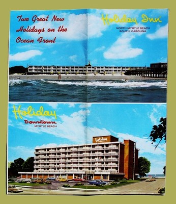 HOLIDAY INN DOWNTOWN MYRTLE BEACH SOUTH CAROLINA ADVERTISING BROCHURE 1960s