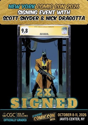 ABSOLUTE BATMAN #24 MAIN CGC SS 9.8 2X SIGNED SNYDER/DRAGOTTA NYCC PRESALE