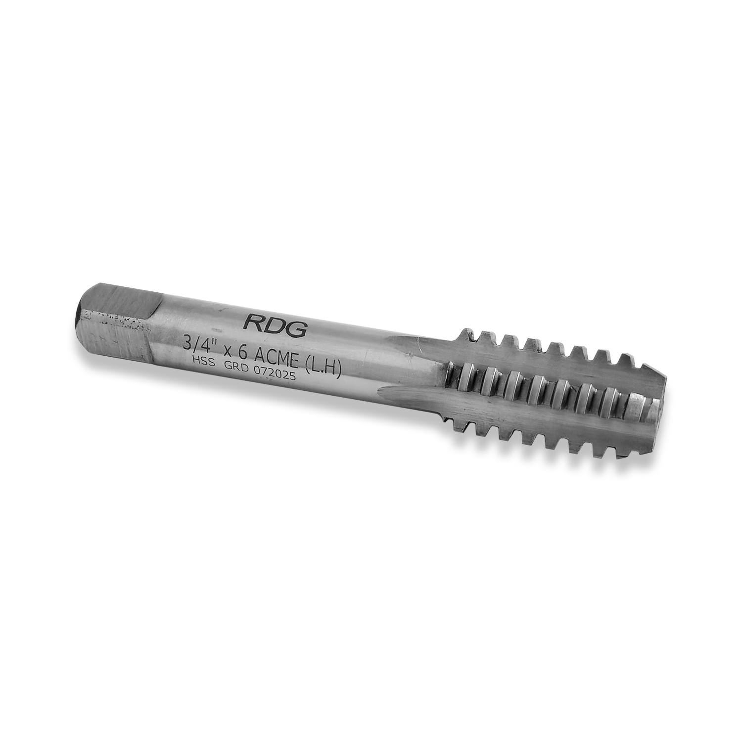 HSS ACME TAP 3/4"" X 6 TPI LEFT HAND HIGH SPEED STEEL SECOND TAP RDGTOOLS
