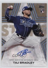 2023 Topps Update Baseball Stars Gold 34/50 Taj Bradley #BSA-TB Rookie Auto RC