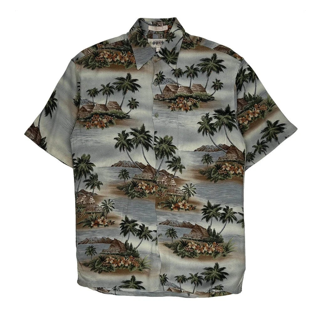Campia Floral Hawaiian Shirt - Small Multicoloured Cotton