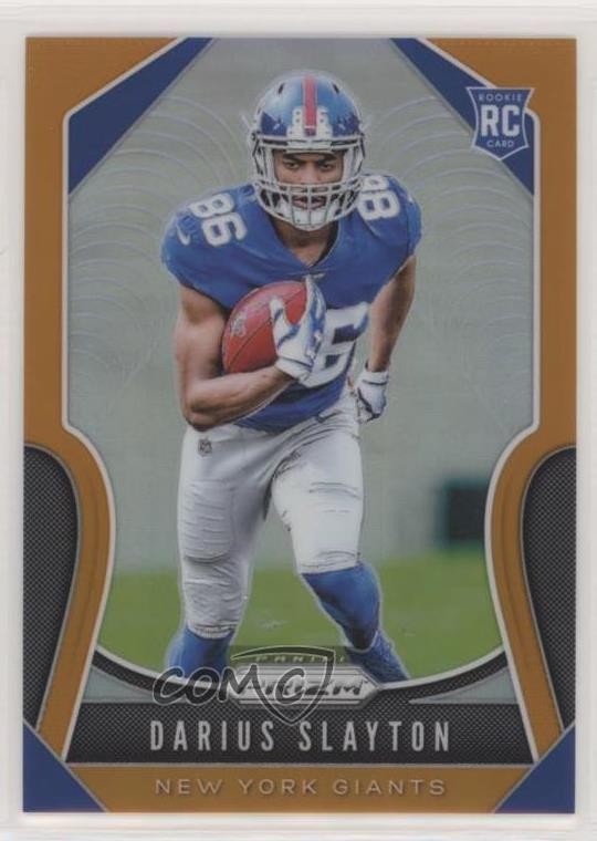 2019 Panini Prizm Rookies Orange 161/249 Darius Slayton #356 Rookie RC 7i2