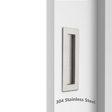 Sliding Pocket Door Flush Handles Recessed Finger Pulls Closet Barn Brushed