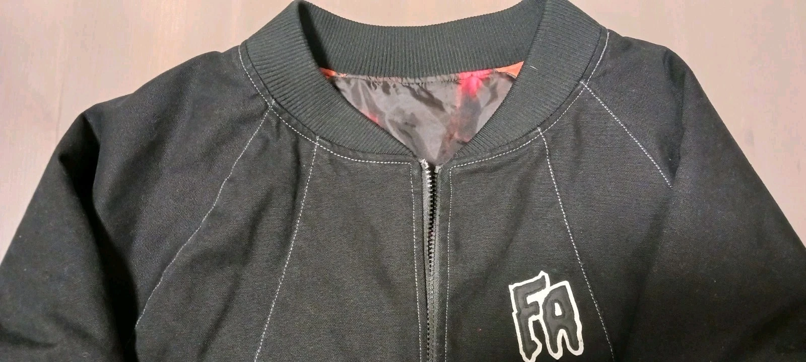 FA F*CKING AWESOME NEW WITH TAGS REVERSIBLE BOMBER-BLACK MEDIUM - product detail image 7