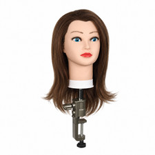 Training Mannequin Head 100 Real Human Hair Hairdresser Cosmetology Practice