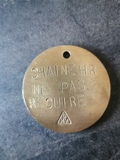 Ancienne Plaque Cuivre Industrielle DMV No Émaillée 