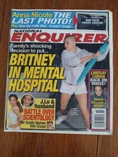 National Enquirer Britney Spears Breakdown Umbrella 2007 JLo Anna Nicole Smith 