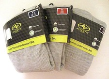 Athletic Works Boy's Thermal Underwear Set Grey Youth Sizes XS, M, XXL
