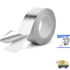 Durable 2" Aluminum Tape, 164 Ft - Heavy Duty, Heat  UV Resistant for All Uses