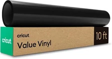 Cricut® Value Permanent Vinyl, Black (12 in x 10 ft)
