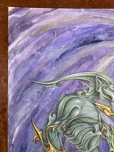 Painting Illustration Alien Sex Signed BOK 07 (Michigan) Interesting Colorful - Picture 5 of 12