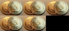 5 DM Kursmünze 1997ADFGJ 5 Stück komplett TOP-Erhaltung prägefrisch-stempelglanz