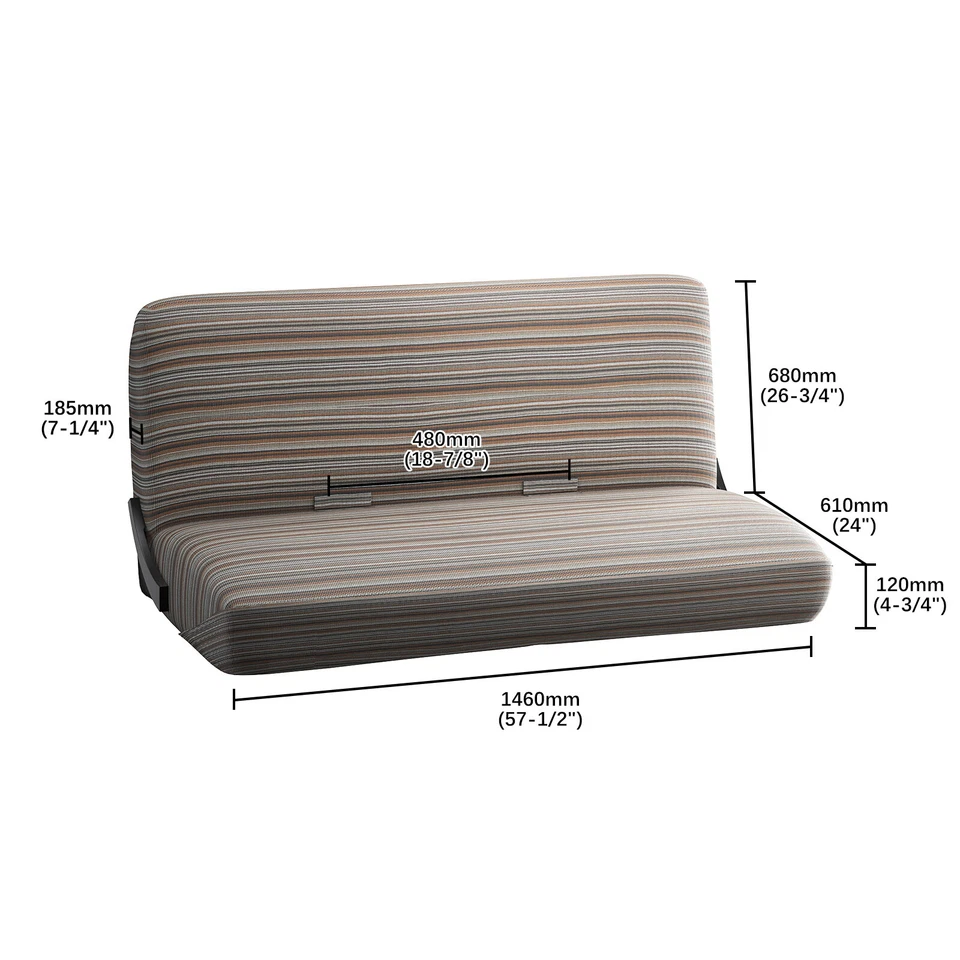 Saddle Blanket Car Seat Cover Front Bench Cover For GMC R/V1500 2500 3500 Series - Image 2 of 4