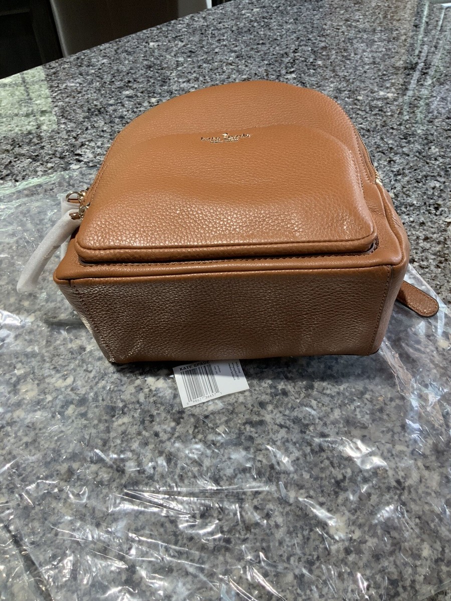 Kate Spade Jackson Backpack Warm Ginger Brown Pebbled Leather Apprx 9x9x5 inches Kate Spade New York Jackson Medium Backpack | Brixton Baker main image 2
