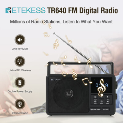 TR640 Internet Radio Portable FM Radio Support DAB/Bluetooth