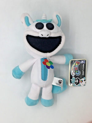 Peluche Poppy Playtime Smiling Critters Craftycorn, 8 Pollici (20 Cm), Bianco, Originale PhatMojo Con Licenza