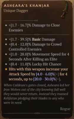 DIABLO 4   UNIQUE ITEM