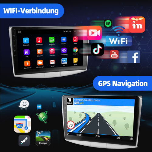 10 Zoll Android 13 4+64G Autoradio Carplay GPS NAV RDS FM Für VW Passat B7 CC - Bild 7 von 13