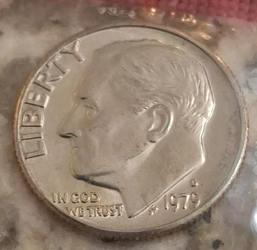 1979 D  FRANKLIN D. ROOSEVELT DIME (10c) BU UNCIRCULATED In Cellophan