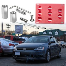 Soporte de soporte de parachoques delantero gancho de remolque de montaje en matrícula para VW Jetta MK6 Wagon