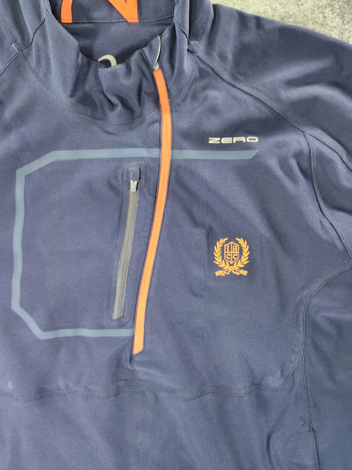 Zero Restriction Men XL Blue Long Sleeve Halt Gore tex Pullover 1/4 Zip #R103 - Image 2 of 4