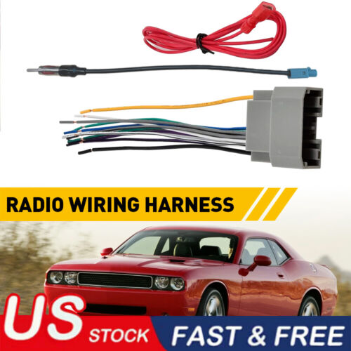 70-6522 For 07-11 Dodge Chrysler Jeep Radio Wiring Harness & Antenna Connector