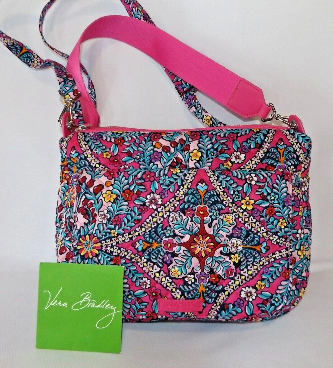 Vera bradley carson sales shoulder bag leather