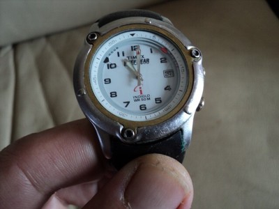 Timex Reef Gear Indiglo Rotating Bezel Alarm Quartz Watch Working