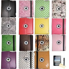 360 Rotating Magnetic Leather Case Smart Cover Stand Folio For iPad 