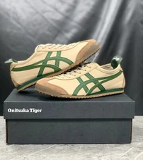 1183C102-250 Onitsuka Tiger Mexico 66 Beige Grass Green Men’s