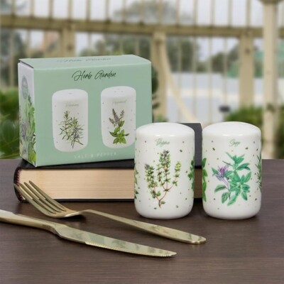 Kräutergarten Salz und Pfeffer Set - Lesser & Pavey LP95062 Leonardo Collection NEU
