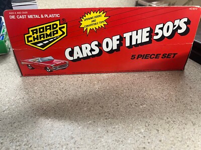 1988 Road Champs Cars of the 50's 5 Piece Set 9210 Diecast Cars