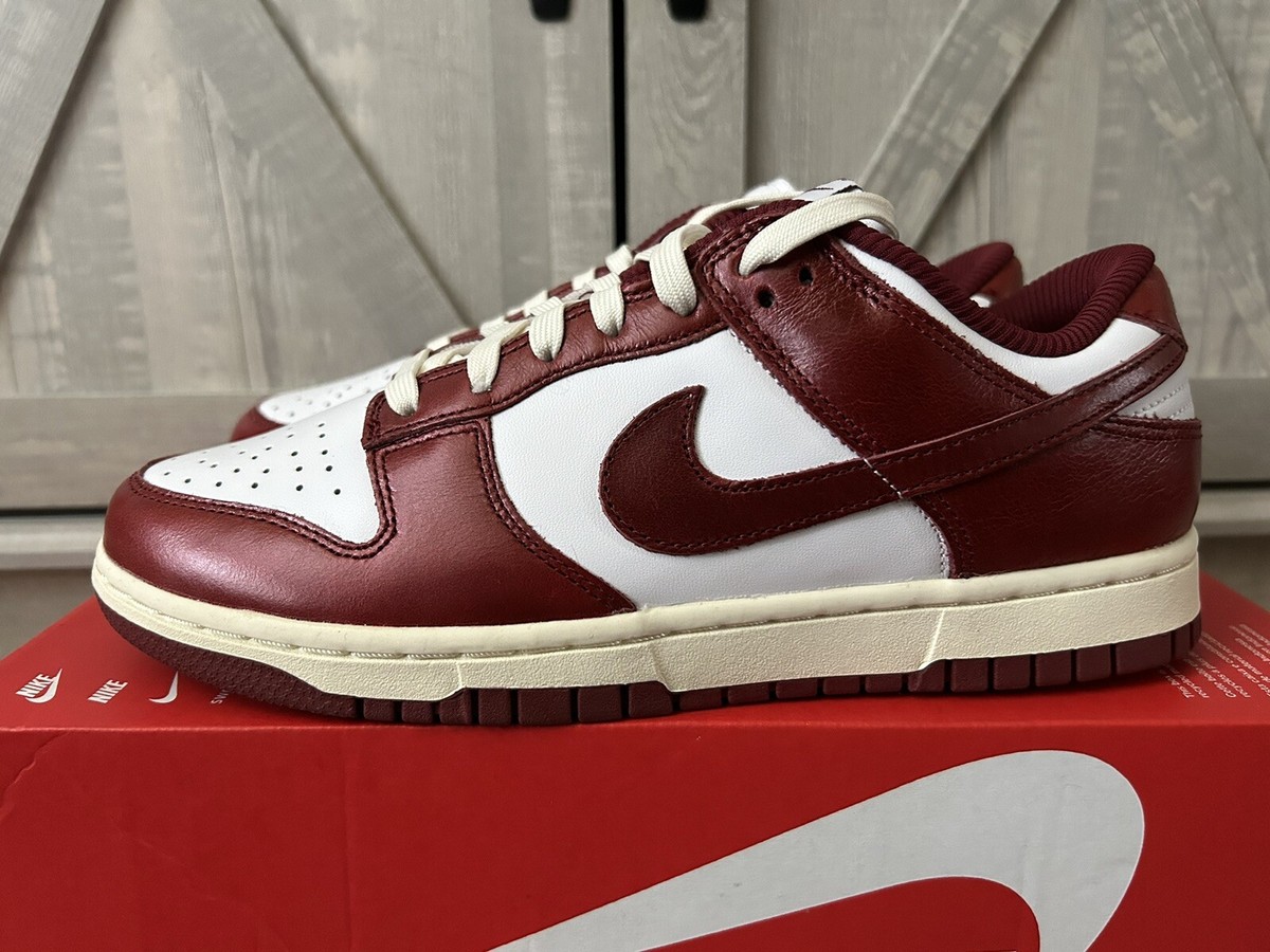 Women's Nike Dunk Low Premium Team Red Dunks Sneakers Shoes FJ4555