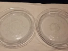 Pair Vintage Anchor Hocking Philbe Pie Dish Fire King Sapphire Blue