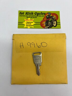Vintage TEC Honda Factory Pre Cut Motorcycle Key # H9960 OEM