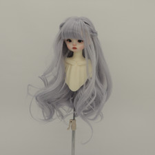 1/3 1/4 1/6 Blue Colour Long Hair Wig High Temperature Fiber For Bjd Dolls Wig