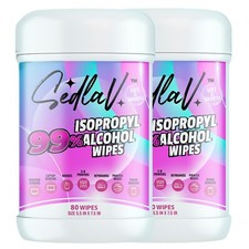 99 Isopropyl Alcohol Wipes 80 Wipes Tub , Canister, Alcohol Wipes Made In USA