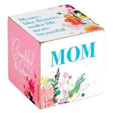 Quote Wooden Cube Home Decor Inspirational Block Sign 2.5in SQ Beautiful & Rare