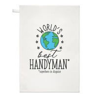 World's Best Handyman Geschirrtuch SpüLlappen Worlds Best Favorit Scherz Lustig
