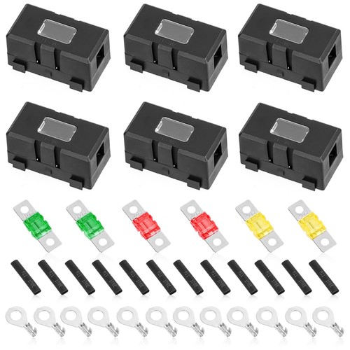 Fusible 12v Porte-fusible Voiture Mizikuu - Lot 2 Pièces Avec 3 Fusibles Midi 100A - Protection Circuits 12V-58V Protection Circuit électrique Auto